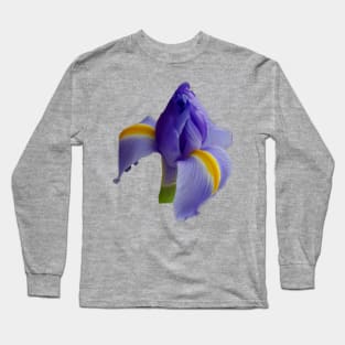 A Blue Iris Flower for Mothers Day Long Sleeve T-Shirt